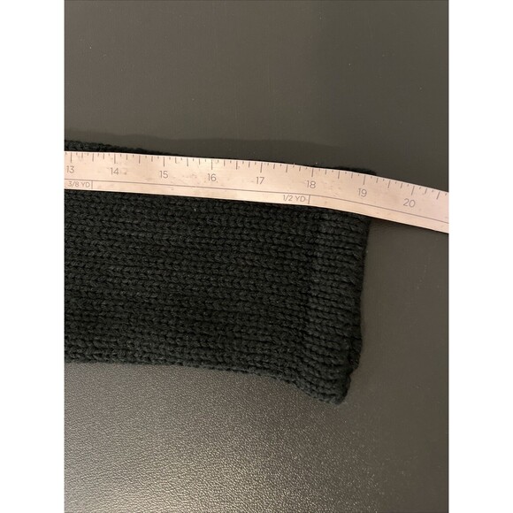 Seek the Label Off The Shoulder Sweater Chunky Knit M Black Roll Neck Romantic - Picture 8 of 14
